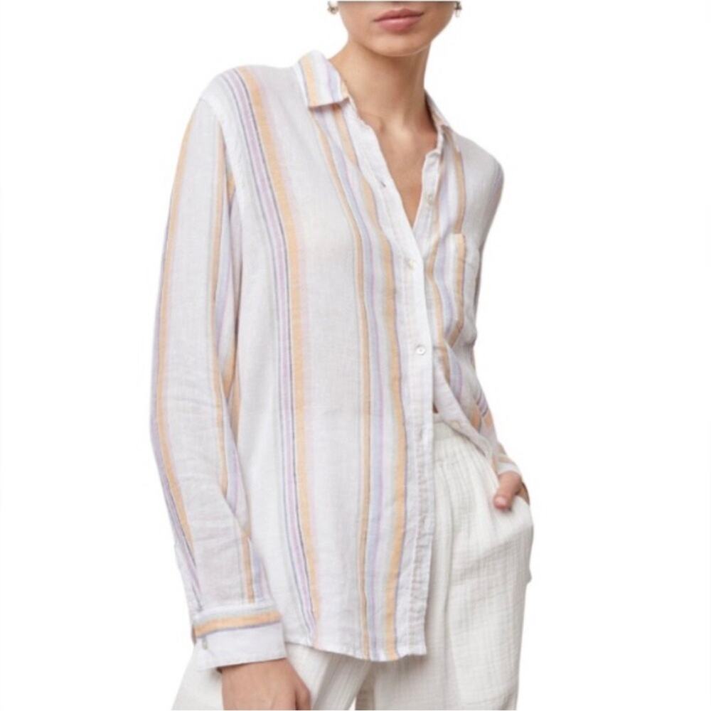 Rails Charli Merida Stripe Button Down Shirt S